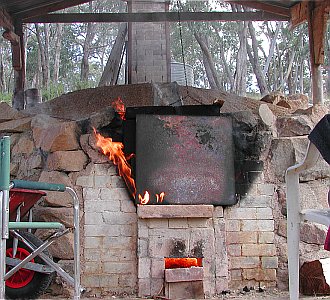 Front of kiln
